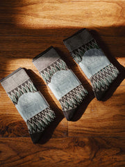 フェアアイル柄ミドル丈ソックスの全体画像