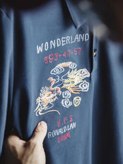 詳細画像:双龍刺繍と文字のグレイン刺繍ディテール