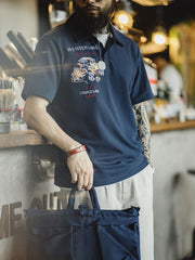 横須賀双龍刺繍ポロシャツ