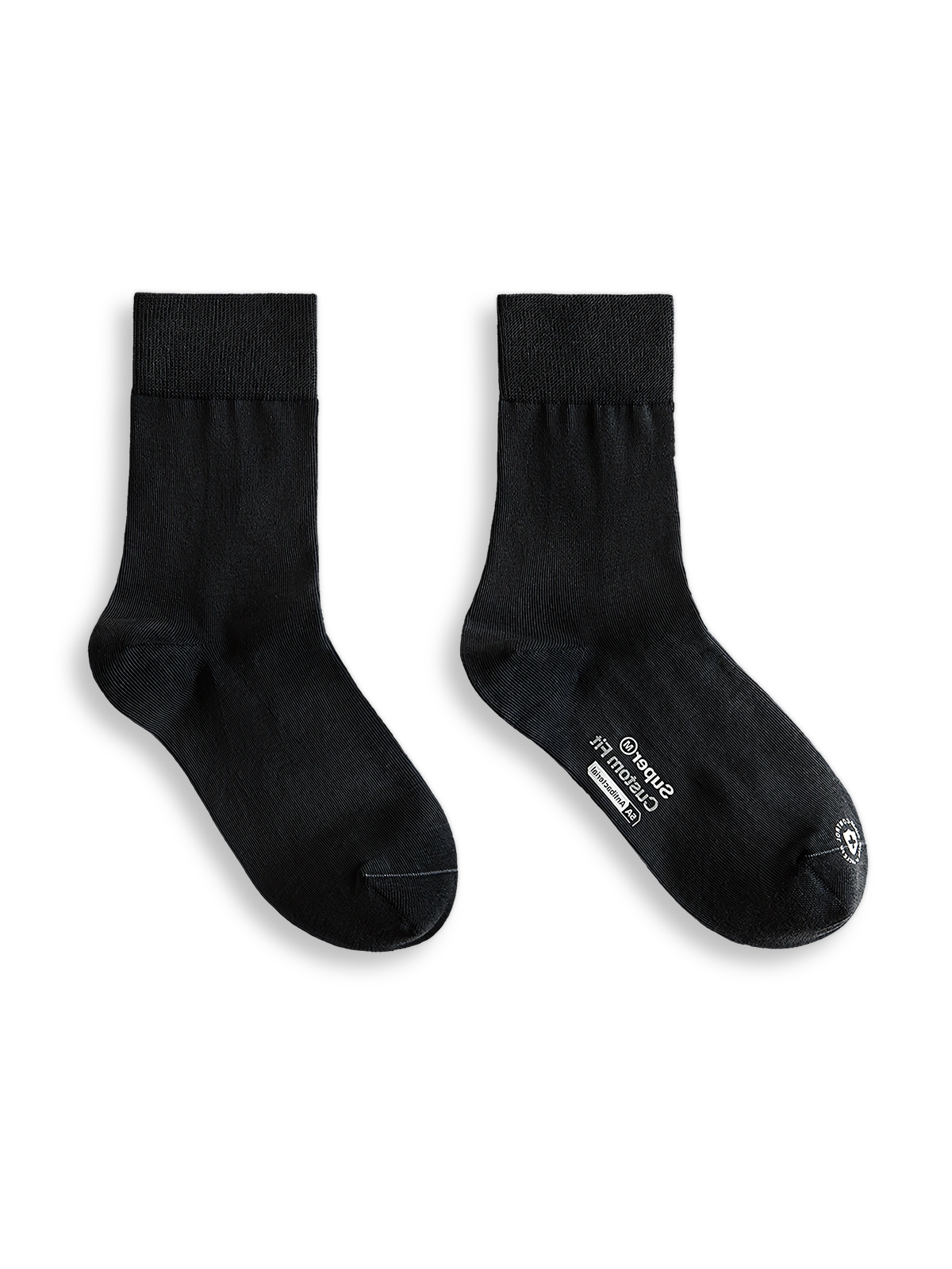 5Aグレード抗菌ニットクルーソックスの全体像