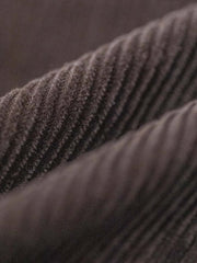 製品画像: ヴィンテージ コーデュロイ アコーディオンプリーツ ワイドストレートワークパンツ メンズ 正面全景
詳細画像: コーデュロイワークパンツのアコーディオンプリーツポケットとリベット、補強されたベルトループのディテール