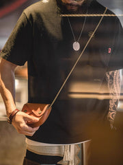 ダブルフラップ 植物タンニン 鞣し革 サドル バッグ