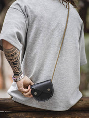 ダブルフラップ 植物タンニン 鞣し革 サドル バッグ