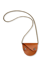 ダブルフラップ 植物タンニン 鞣し革 サドル バッグ