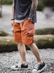 立体的なダブルポケット ナイロンビーチ パンツ