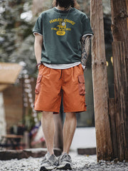 立体的なダブルポケット ナイロンビーチ パンツ