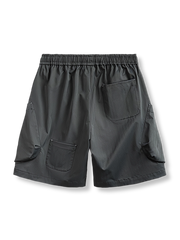 ワークスタイルのヘリンボーン10ポケットショーツの全体像