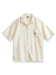 アメリカンヴィンテージハワイアン刺繍半袖シャツの全体像