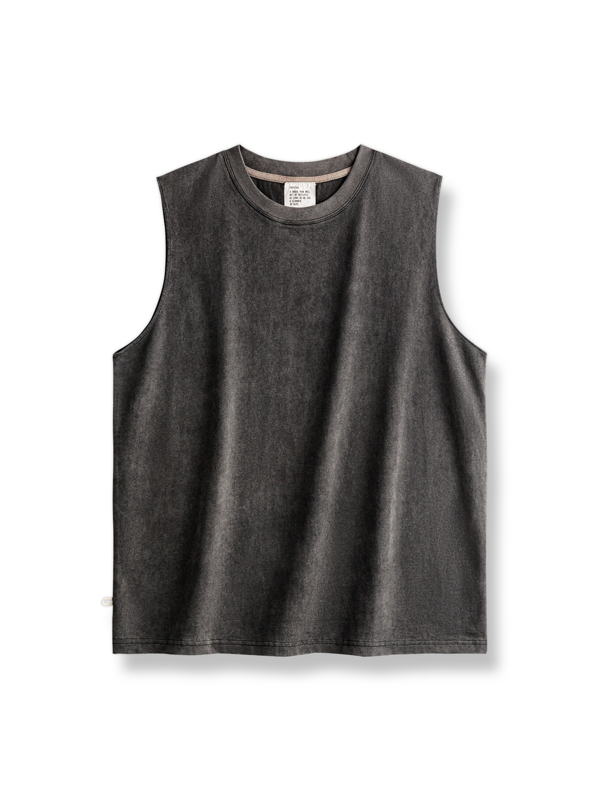 アメリカンヴィンテージスタイルのハードマンヴィンテージ加工タンクトップの全体像