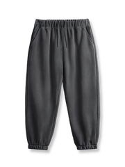 両面フリース保温ジョガーパンツの正面図