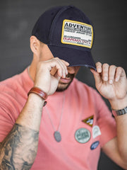 ヴィンテージベースボールキャップの着用イメージ