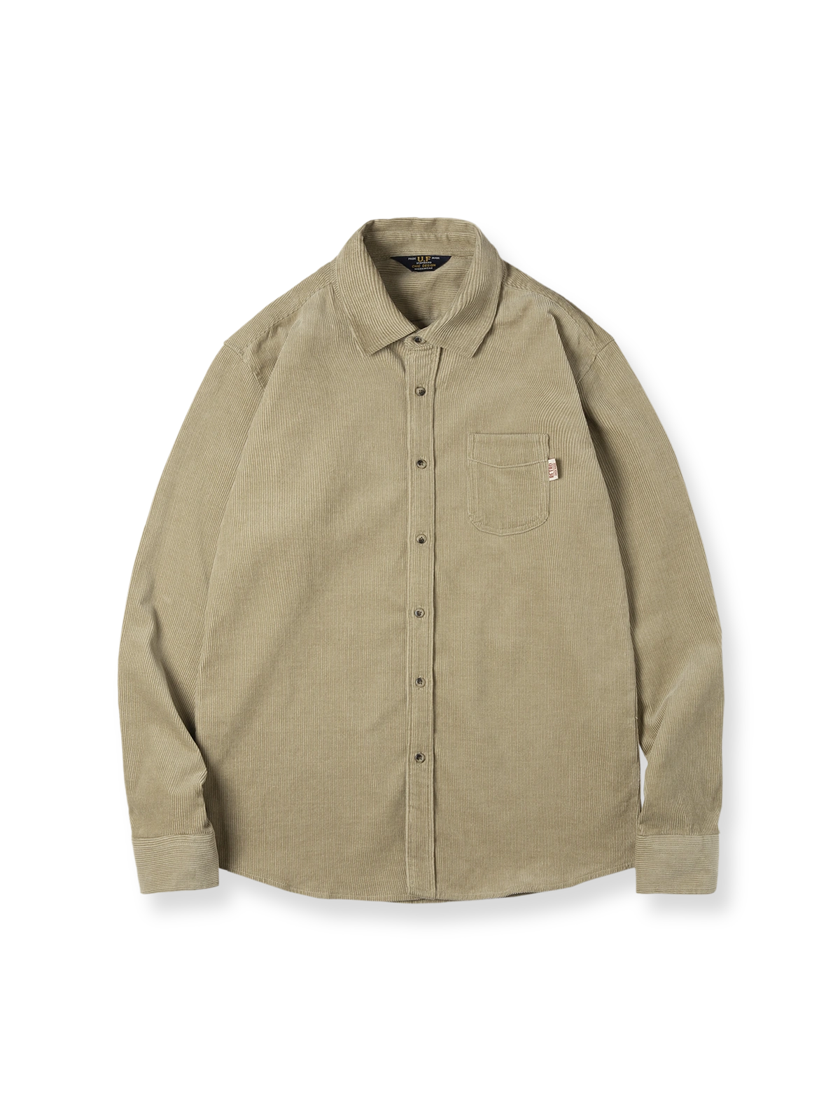 製品画像: ヴィンテージコーデュロイ長袖シャツの全体図