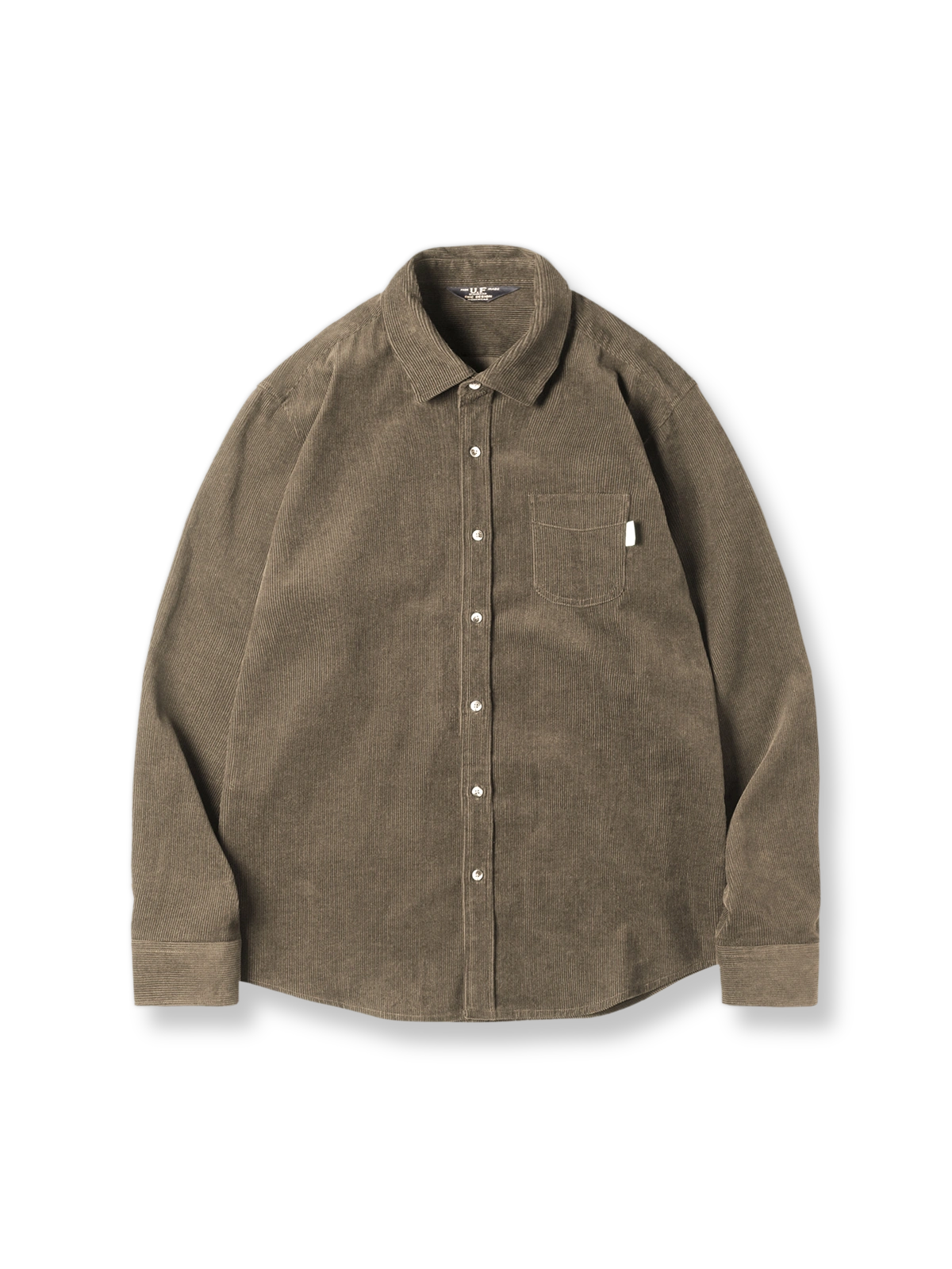 製品画像: ヴィンテージコーデュロイ長袖シャツの全体図