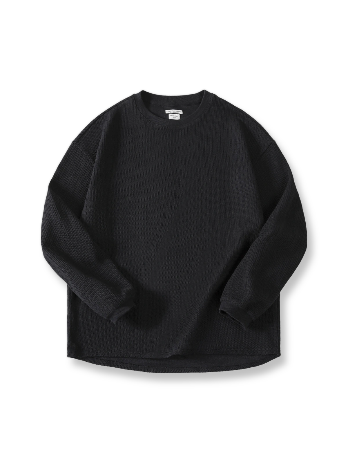 製品画像:学院風の麦穂テクスチャープルオーバーの正面図