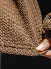 詳細画像:プルオーバーの麦穂テクスチャーの詳細