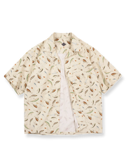 製品画像:彩絵ルアープリント キューバシャツの正面図