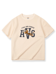 飛虎隊デザイン プリント半袖Tシャツ