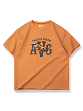 飛虎隊デザイン プリント半袖Tシャツ