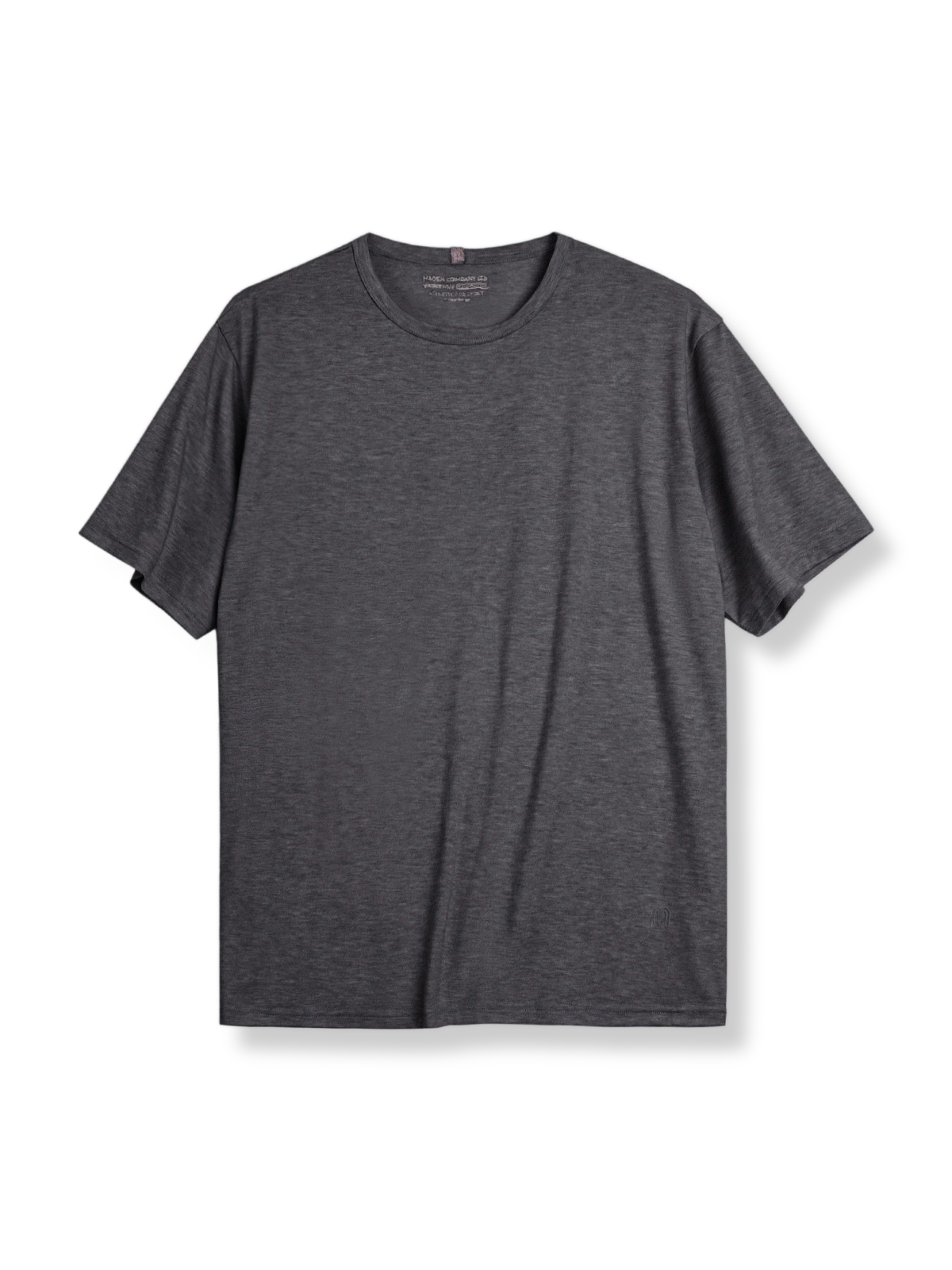 PESSOA CLUB アメリカンスタイル クルーネック短袖ドロップショルダー ルーズフィットTシャツ正面展示