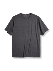 PESSOA CLUB アメリカンスタイル クルーネック短袖ドロップショルダー ルーズフィットTシャツ正面展示