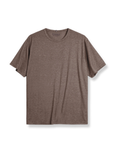 PESSOA CLUB アメリカンスタイル クルーネック短袖ドロップショルダー ルーズフィットTシャツ正面展示