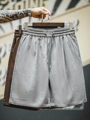 立体チェック ワイドシルエットショーツ