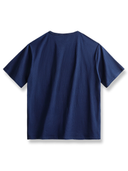 藍染め 古布ポケットTシャツ