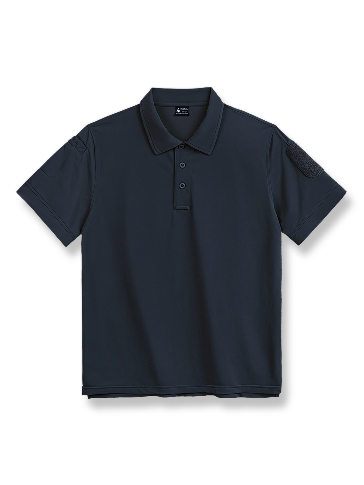 製品画像: アメリカンヴィンテージ半開襟ミリタリースタイルポロシャツの正面展示