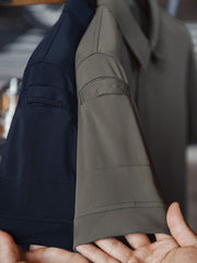 半開襟ミリタリースタイルポロシャツ