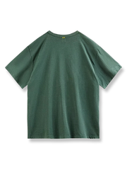 美式ヴィンテージカラーリングレタープリント半袖Tシャツの全体像