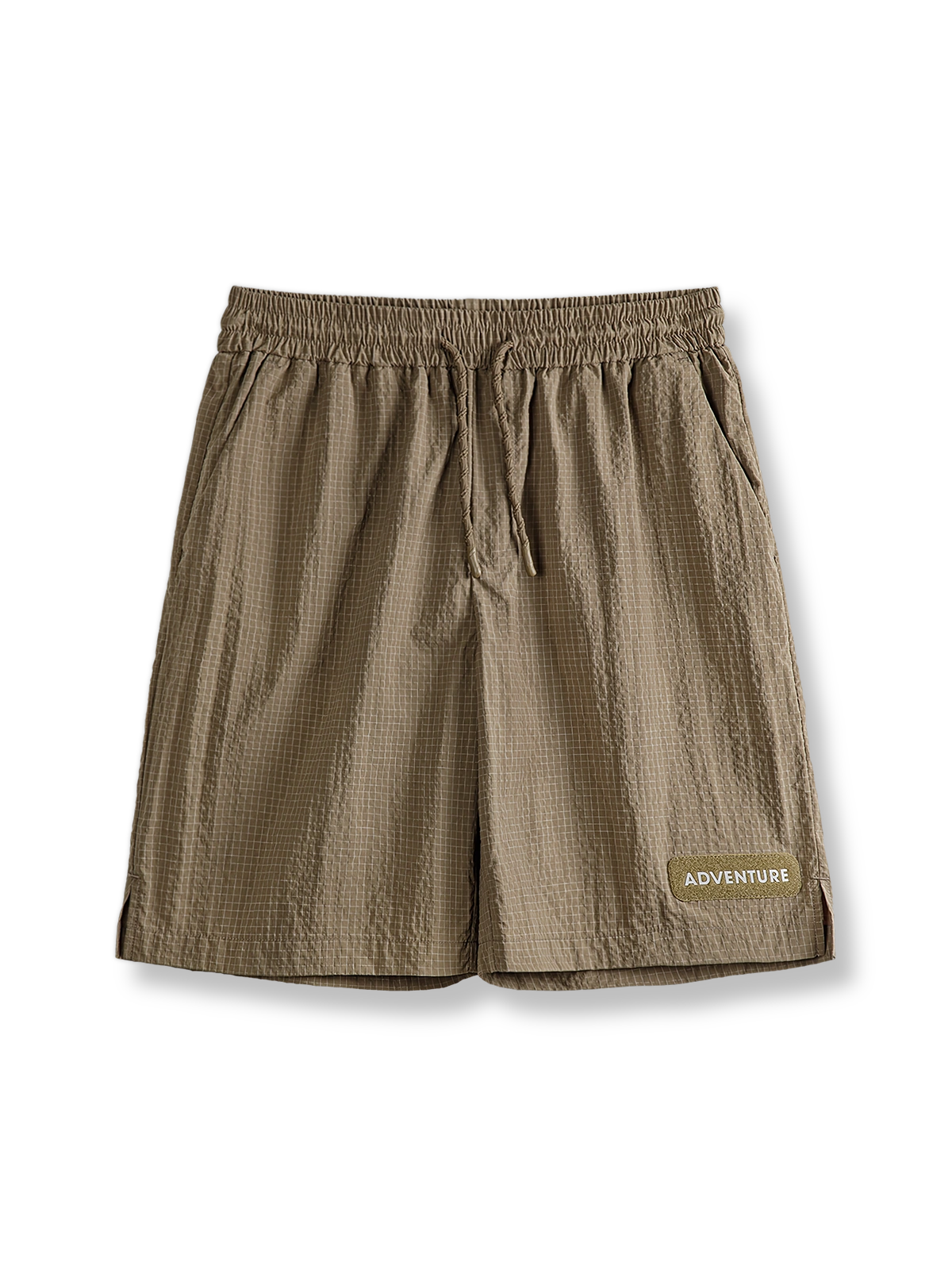 製品画像: 工装風アメリカンカジュアルチェック機能ショーツの全体展示画像