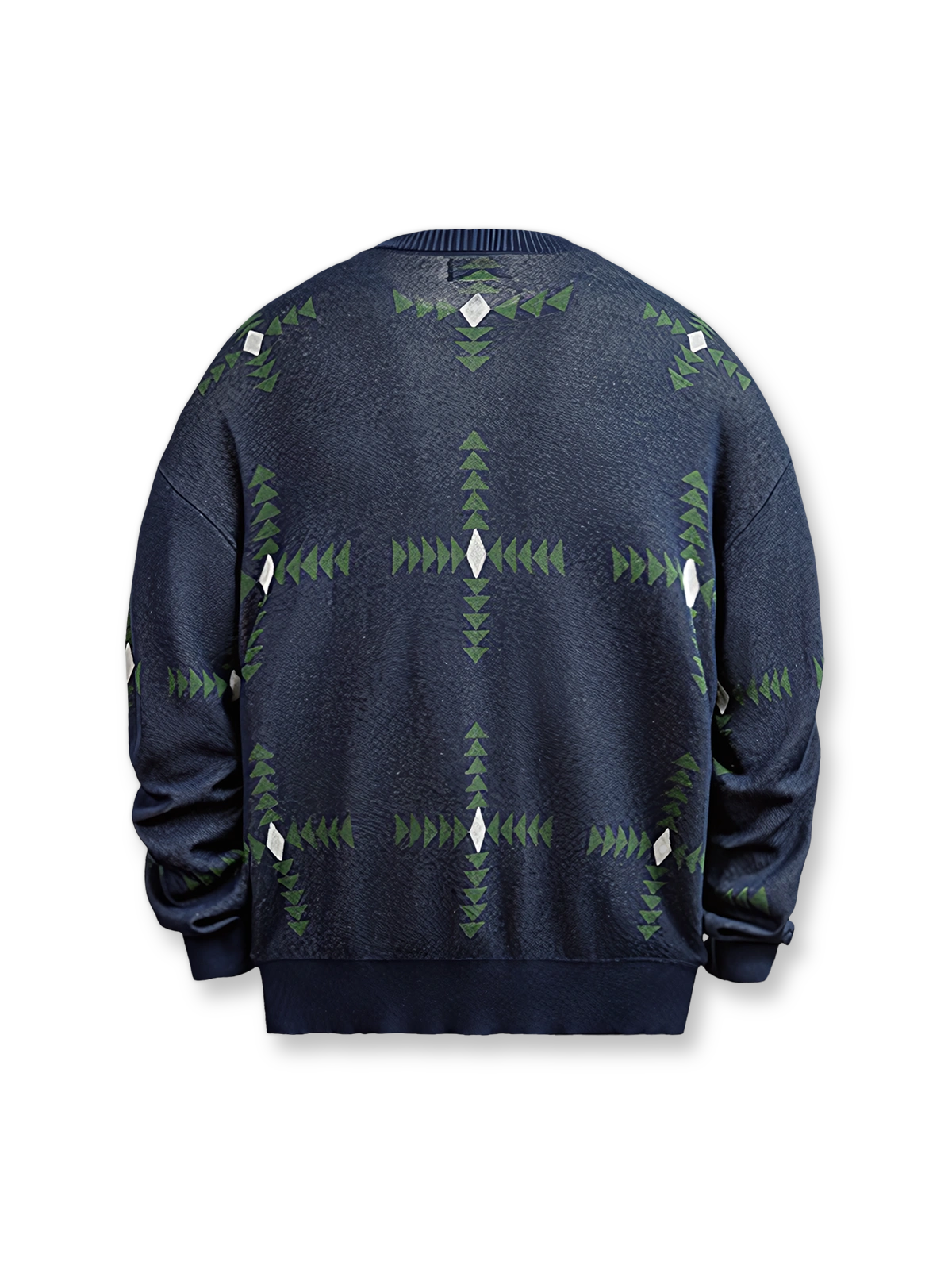 ヴィンテージ 幾何柄ニットセーターの画像