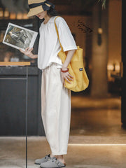 フレンチプリーツカラーハーフスリーブTシャツ