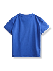 PESSOA CLUB アメリカンレトロ レタープリント ハイウエスト ショートTシャツ全体像