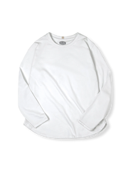 製品画像: ベーシックコットンロングスリーブTシャツの正面図