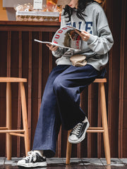 ヴィンテージストレートウォッシュデニムパンツ