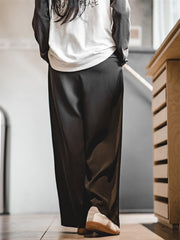 ドレープワイドレッグフロアレングスパンツ