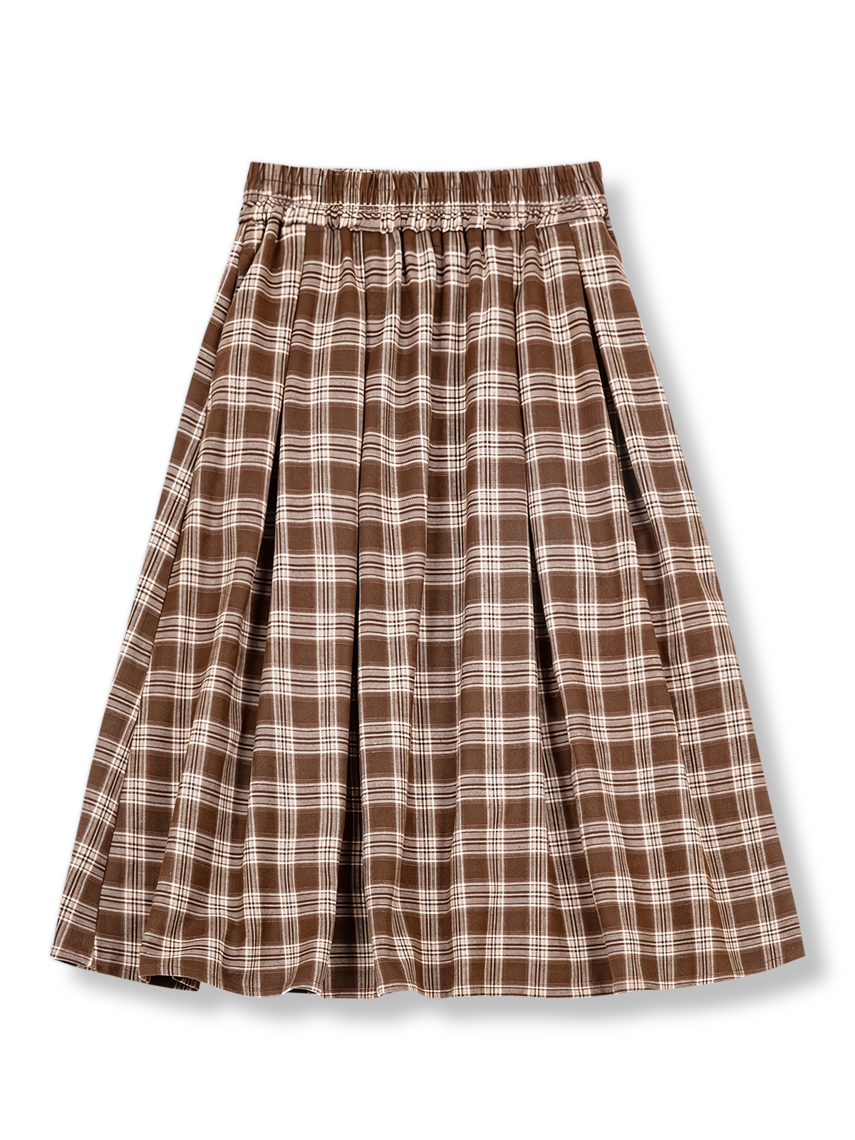 製品画像: ヴィンテージチェックロングスカートの正面図