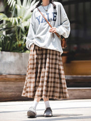 ヴィンテージチェックロングスカート