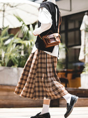 ヴィンテージチェックロングスカート