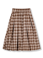 製品画像: ヴィンテージチェックロングスカートの正面図