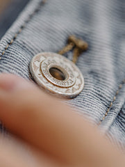 ハイウエストダメージデニムショートパンツ