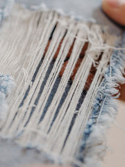 ハイウエストダメージデニムショートパンツ