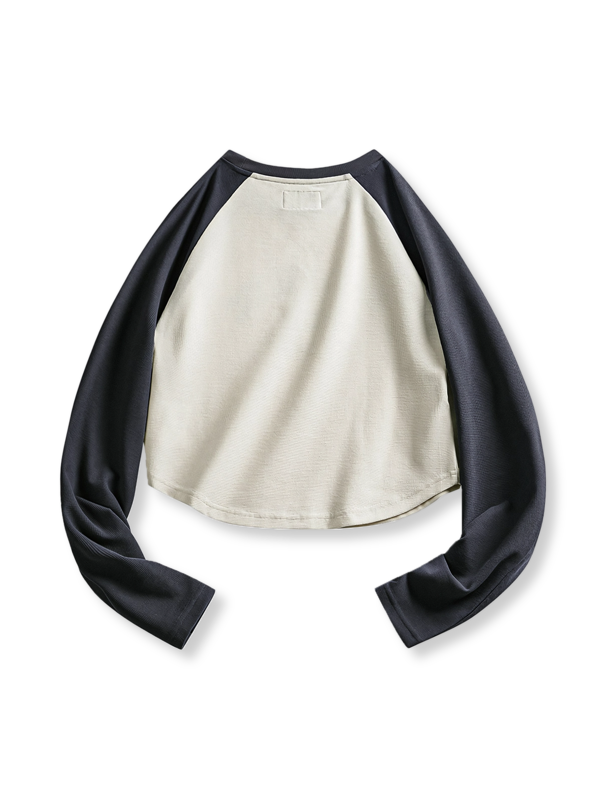 PESSOA CLUB アメリカンヴィンテージベースボールプリントコントラストカラーロングスリーブTシャツ正面展示