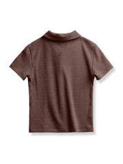 スタンドカラー ポロ半袖 ニットカーディガン