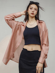 フレンチピンクライトウェイトシャツ