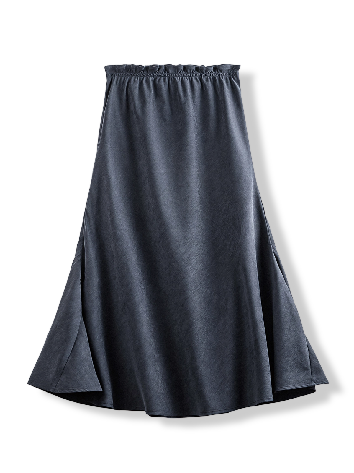 詳細画像: スカートのフラワーバブルウエストとパッチワークのディテール画像