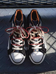 BOROパッチワークキャンバスシューズ