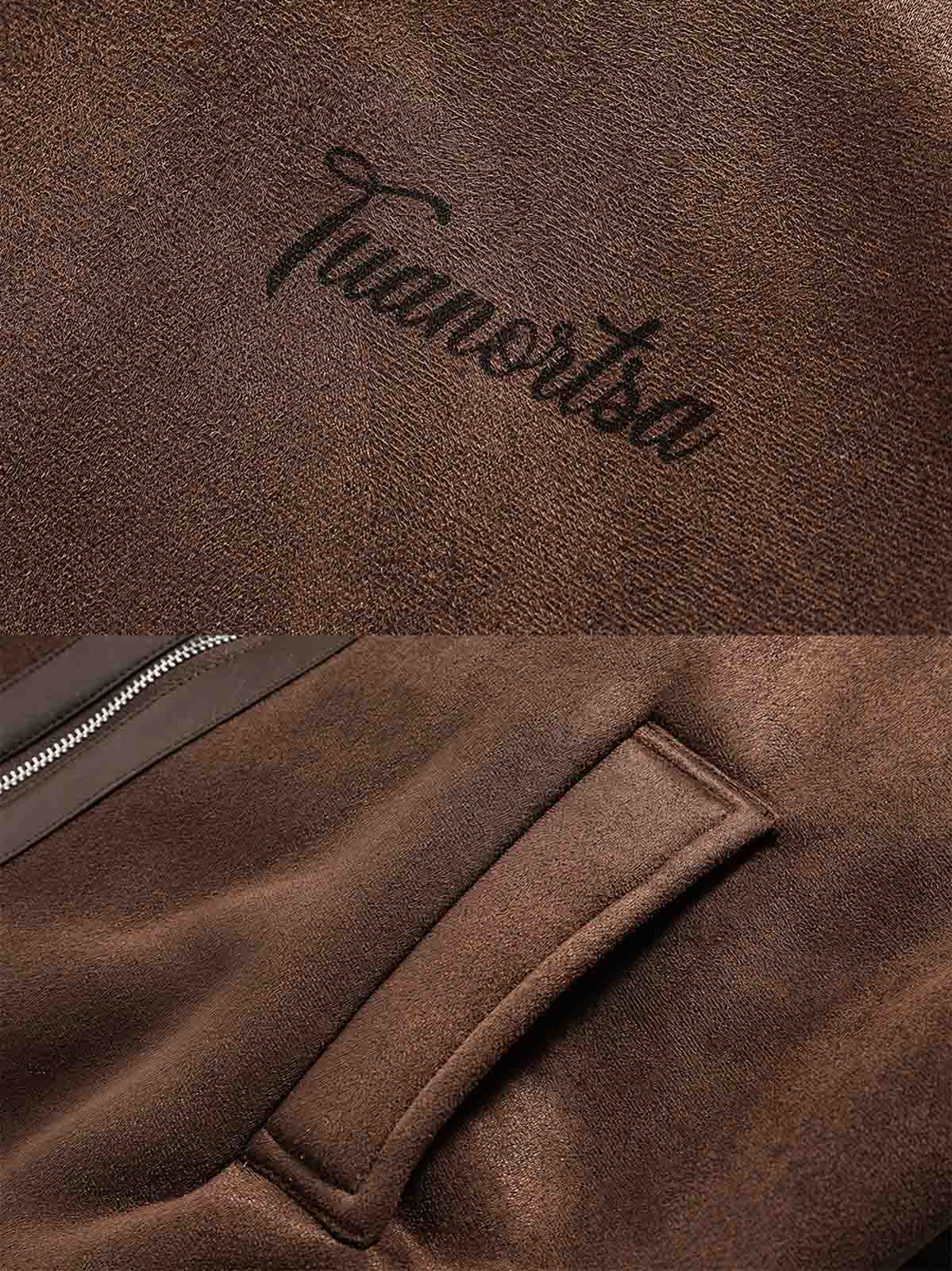 製品画像
"スエード調ラムファー中綿ジャケット、柔らかなスエード調表地とラムファー内側、レザー調ボタン、スタンドカラーとフラップカラーの切り替え可能デザイン"
詳細画像
"スエード調ラムファー中綿ジャケット、レザー調ボタンのディテール、スタンドカラーとフラップカラーが切り替え可能、実用的なポケット付き"