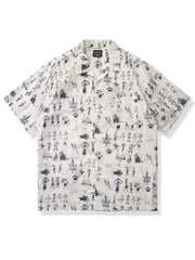 グラフィティアート総柄 半袖シャツ
